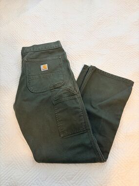 Carhartt Relaxed Fit Dark Olive Utility Work Pants